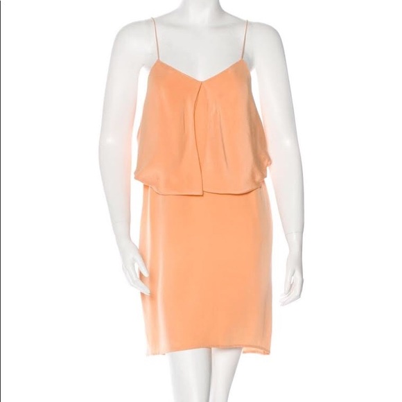 3.1 Phillip Lim peach silk mini dress size 2 - Picture 1 of 3